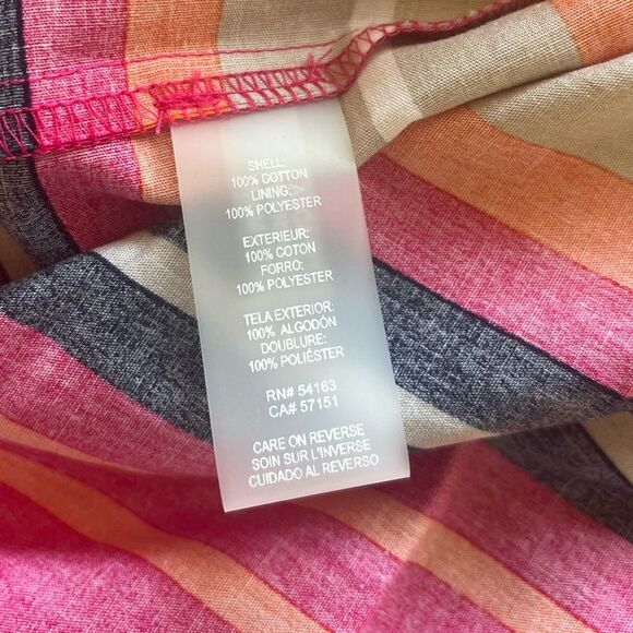 Tommy Hilfiger striped fit and flare cotton dress with belt size 6 Small - Picture 11 of 11